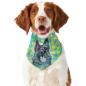 Preview: Hunde-Bandana Eddy - Popart Hundedesign, 100 % Polyester, 70x30 cm, verstellbar, waschbar